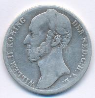 Hollandia 1848. 1G Ag II. Vilmos T:3 Netherlands 1848. 1 Gulden Ag William II C:F Krause KM#66