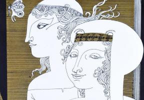 Szász Endre (1926-2003): Pillanat. Szitanyomat, papír, jelzett, számozott (84/100). Üvegezett, sérül...