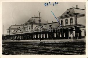 1941 Nagykároly, Carei; Vasútállomás / railway station