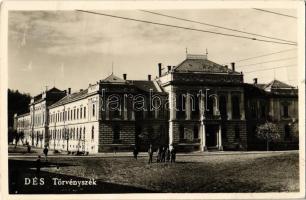 1943 Dés, Dej; Törvényszék, utca / court, street view (EB)