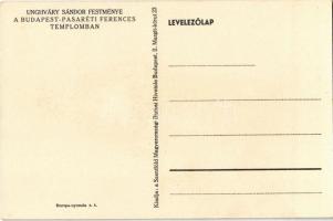 Szent Lajos. Szent Ferenc III. rendjéből. Unghváry Sándor festménye a Budapest-Pasaréti Ferences tem...