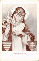 Árpád-házi Boldog Margit. Ünnepeljük meg méltóan a Szent Imre évet! 1030-1930 / Saint Margaret of Hungary, Hungarian coat of arms s: Márton L. (EK)