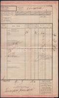 1906 Fuvarlevél "HIDASNÉMETI / M.Á.V."