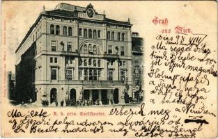 1898 (Vorläufer) Wien, Vienna, Bécs; K.k. priv. Carltheater / theatre