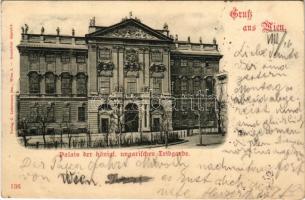 1898 (Vorläufer) Wien, Vienna, Bécs; Palais der königl. ungarischen Leibgarde / Palace of the Hungarian Royal Guard