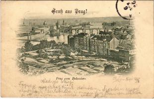 1898 (Vorläufer) Praha, Prag; from Belvedere (EK)