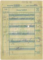 Csongrád 1949. "A Tiszavidéki Takarékpénztár Részvény-Társaság Csongrádon" betéti könyv, b...