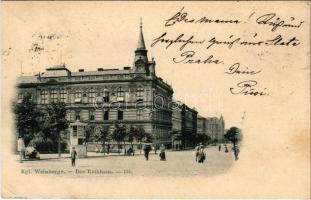 1899 (Vorläufer) Wien, Vienna, Bécs; Kgl. Weinberge, Rathhaus / Vineyards, town hall (EK)