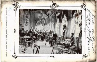 1899 (Vorläufer) Wien, Vienna, Bécs I. Cafe Edison, interior