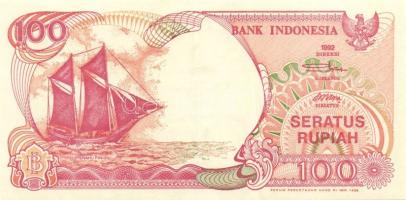 Indonézia 1984. 100R + 1987. 100R + 1992. 100R, 1000R + 2000. 1000R T:I Összesen 5klf db!