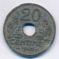 Franciaország 1942. 20c Zn T:3 France 1942. 20 Centimes Zn C:F Krause KM#900.1