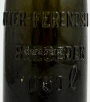 Hutter-Ferencsevits - Szegeden - 0,50l feliratú üveg, kis kopásokkal, m: 29 cm