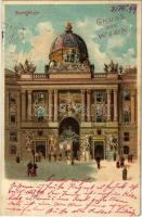 1899 (Vorläufer) Wien, Vienna, Bécs; Burgthor / castle gate. litho