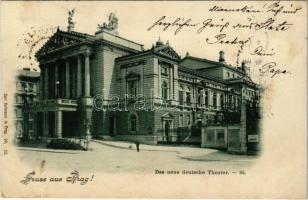1899 (Vorläufer) Praha, Prag; Das neue deutsche Theater / new German theatre