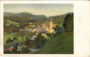1924 Göstling an der Ybbs, mit Dürrenstein / general view, art postcard s: M. Ragg (EK)