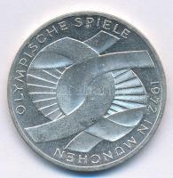 NSZK 1972G 10M Ag Olimpia-München / Csomó T:2 FRG 1972G 10 Mark Ag Olymics Munich / Knot C:XF Krause KM# 131
