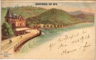 1899 (Vorläufer) Spa, Lac de Warfaaz / lake, hotel