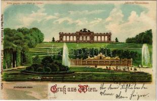 1899 (Vorläufer) Wien, Vienna, Bécs; Schönbrunn Park. Meteor No. 327. hold to light litho