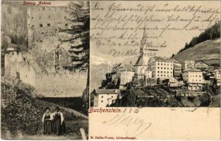 1903 Livinallongo del Col di Lana, Buchenstein; Schloss Andraz / castle, general view. E. Dalla-Torre