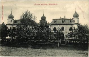 1912 Bártfa, Bártfafürdő, Bardejovské Kúpele, Bardiov, Bardejov; Otthon szálloda. Salgó Mór kiadása / hotel (szakadás / tear)