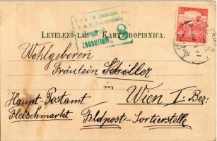 1917 Zagreb, Zágráb, Agram; Jelacic-Platz / square, market. Kuenstlerpostkarte No. 1764. von Ottmar ...