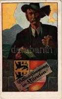 1920 Volksabstimmung in Kärnten / Carinthian plebiscite propaganda, referendum, coat of arms, voting, Verlag Göth s: Kutzer (EK)