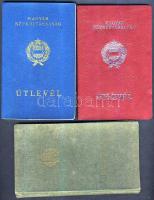 3 db régi útlevél