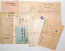 Katonai tárgyú iratok 19 db