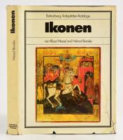 Klaus Wessel, Helmut Brenske: Ikonen. Battenberg Antiquitäten-Kataloge. München, 1980, Battenberg. Kiadói vászon borításban, kiadói sérült papír védőborításban, német nyelven.