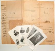 Csendőrségi tárgyú iratok és képek 8 db