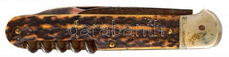 Fa nyelű bicska, h: 19,5 cm