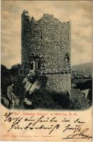 1899 (Vorläufer) Mödling, Der Schwarze Thurm / tower