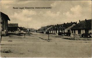1917 Neues Lager Sissonne (Hohenzollernplatz) / WWI French military camp (EK)