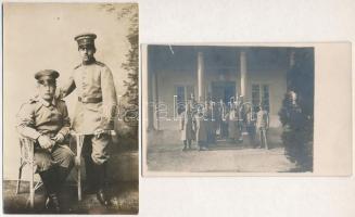 9 db I. világháborús katonai fotólap + 1 fotó