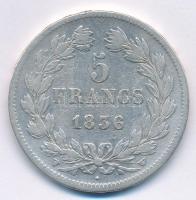 Franciaország 1835A 5Fr Ag "Lajos Fülöp" (24,75g) T:3 ph. France 1835A 5 Francs "Loui...