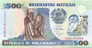 Mozambik 1986-89. 50M, 10M, 1000M + 1991. 500M T:I