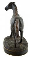 Ló szobor, jelzés nélkül, bronz, m: 27 cm h: 25 cm