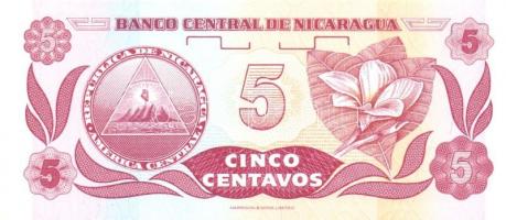 Nicaragua 1991. 1c, 5c, 10c, 25c T:I Összesen 4 klf db!