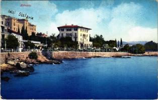 1914 Abbazia, Opatija; beach, hotel (EK)