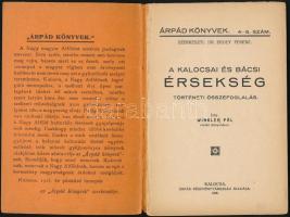 Winkler Pál: A kalocsai és bácsi érsekség. Történeti összefoglalás. Szerk.: Dr. Erdey Ferenc. Árpád ...