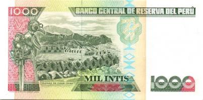 Peru 1985.6.21. 5000S + 1987.6.26. 10I, 50I, 100I, 500I + 1988.6.28. 1000I, 5000I T:I Összesen 7db b...