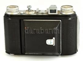 Welta Welti I., fényképezőgép, Zeiss Tessar f/2.5, 50 mm objektívvel, Vebur zárszerkezettel, bőr tok...