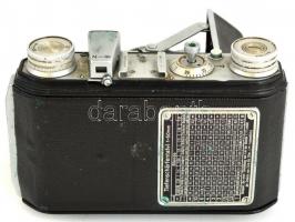Welta Welti I., fényképezőgép, Zeiss Tessar f/2.5, 50 mm objektívvel, Vebur zárszerkezettel, bőr tok...