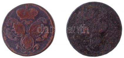 Csehország / Történelmi tartomány 1760. 1 Garas Cu (2x) T:3 Bohemia 1760. 1 Greschl Cu (2x) C:F Krause KM#791