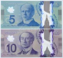 Kanada 2013. 5$ Wilkins/Poloz + 2013. 10$ Wilkins/Poloz T:I Canada 2013. 5 Dollars Wilkins/Poloz + 2013. 10 Dollars Wilkins/Poloz C:UNC