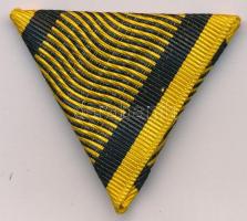 1873. Hadiérem kitüntetésének eredeti mellszalagja jó állapotban  Hungary 1873. original ribbon of the Military Medal decoration in good condition  NMK 231.