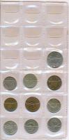54db-os vegyes külföldi fémpénz tétel albumban, közte Bulgária, Csehszlovákia, Románia, Szovjetunió ...