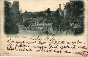 1898 (Vorläufer) Cheb, Eger; Die Gerbergaffe (EK)