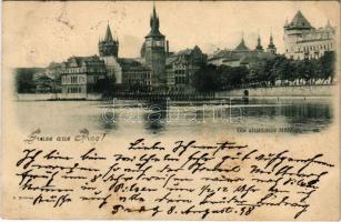 1898 (Vorläufer) Praha, Prag; Die altstädter Mühlen / mills