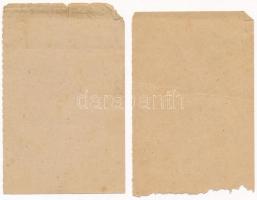 1953. "Negyedik Békekölcsön" 50Ft névértékű kitöltött jegyzésigazolás (2x) T:III